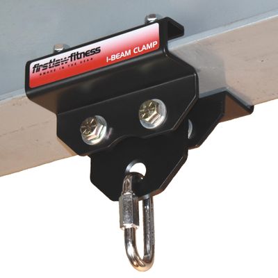 1000 LBS I-Beam Clamp - (Set at 7.25" Wide) - for Gymnastic Rings - Climbing Ropes - Heavy Bags - Multi-Fitness