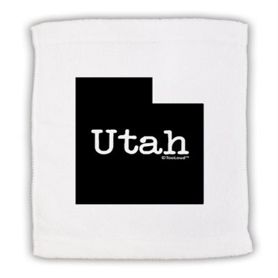 TOOLOUD Utah - United States Shape Micro Terry Sport Towel 11" x 18"
