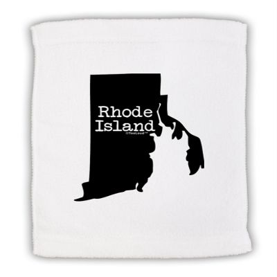 TOOLOUD Rhode Island - United States Shape Micro Terry Sport Towel 11" x 18"