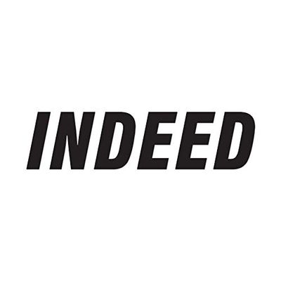 Indeed - Vinyl Decal Sticker - 12" x 3" - Black