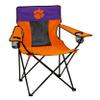 Logo Brands NCAA Clemson Tigers Elite Portable Chair - Premium Outdoor Chair with Cup Holder, Powder-Coated Steel Frame, Lightweight and Portable for Tailgating,and Sporting Events view 1