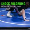 Dollamur 10x10x1.25 Wrestling Mat, Home Workouts, Exercise, with Circles, FLEXI-Connect view 3