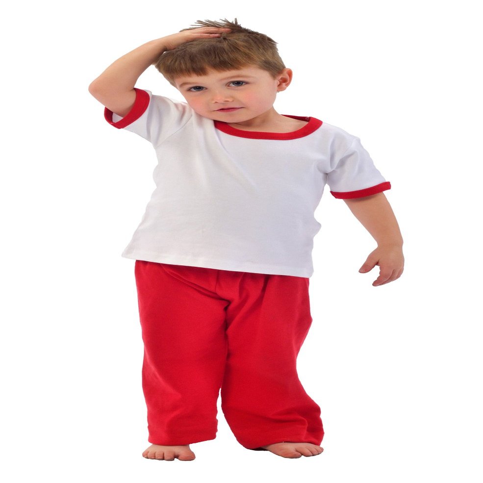 Monag Baby Boys T-Shirt 3-6 M White/Red