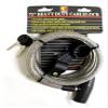 ToolUSA 72" (183 cm) Heavy Duty Steel Cable Lock with Vinyl Protection for Bikes and Gates | Includes 2 Keys and Mounting Bracket view 1