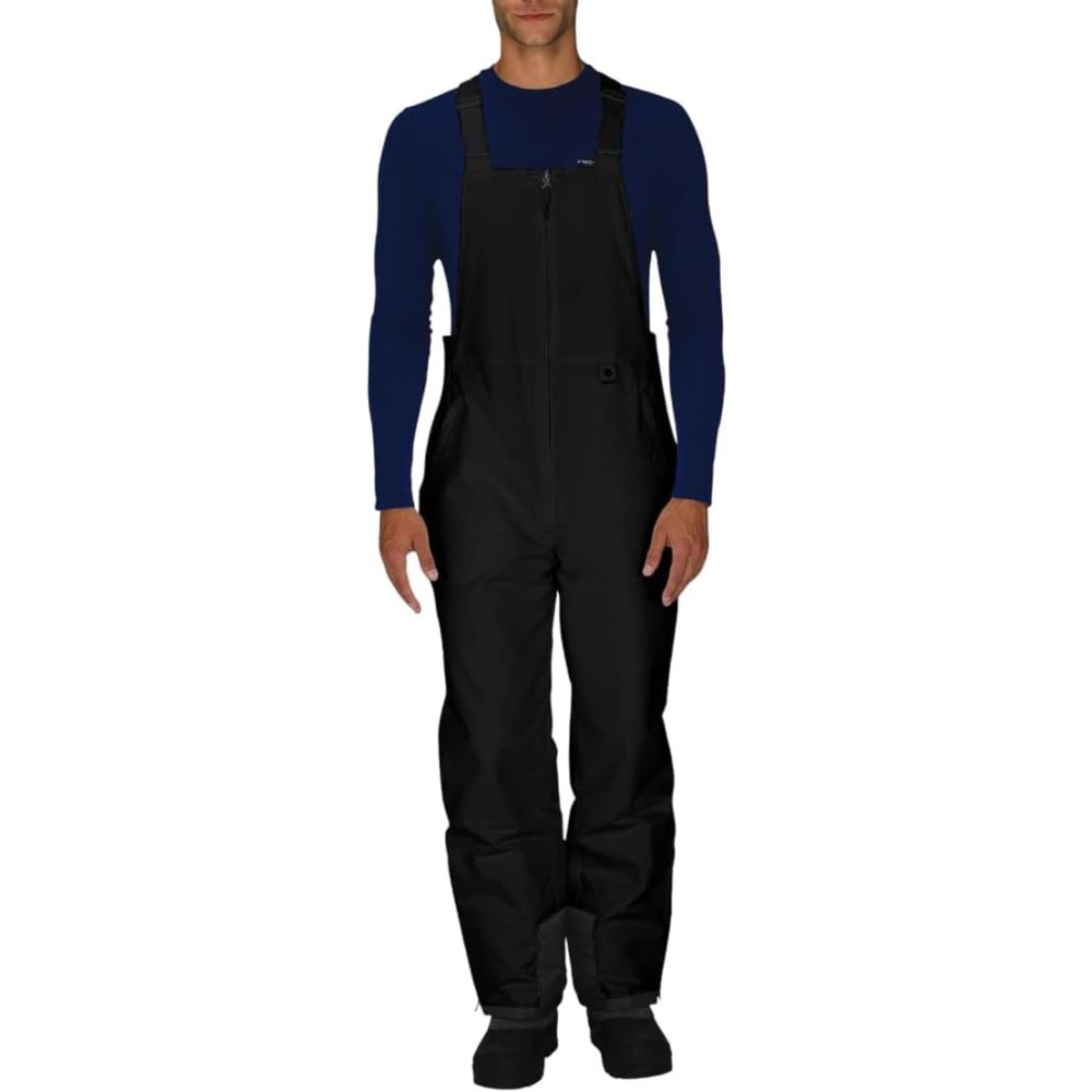 Arctix Men's Essential Insulated Bib Overalls, Black, 4X-Large/34" Inseam