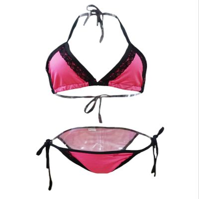 Legou Womens Top Bottom Swimsuit Pink One Size