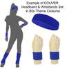 COUVER - Black Athletic Sweatbands Set(Headband & 2PCs Wristbands) for Sports view 3