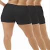 Underworks Womens 100% Cotton Cuff Leg 5-inch Inseam Bloomers Black 3-Pack Small 35-36 HIPS view 2