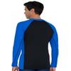 Tuga Men's Neoprene Wetsuit Hybrid Zip Top, Made in USA, Black/Royal, Small view 2