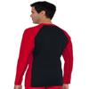 Tuga Men's Neoprene Wetsuit Hybrid Zip Top, Made in USA, Black/Red, Small view 2