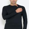 Tuga Men's Neoprene Wetsuit Hybrid Zip Top, Made in USA, Black/Red, Small view 3