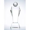 Conqueror Golf Optical Crystal Trophy