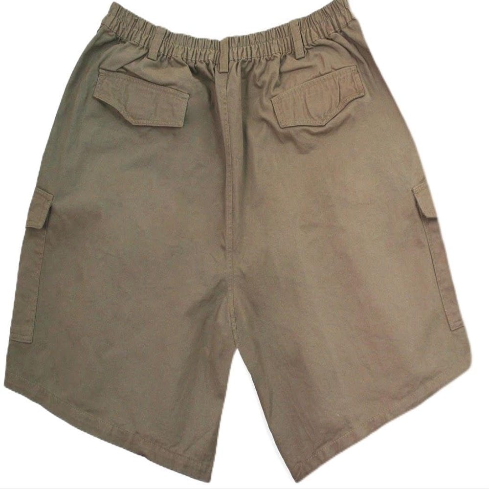 Full Blue Big Men's Cargo Shorts with Expandable Waist Size 64 Gray #872C