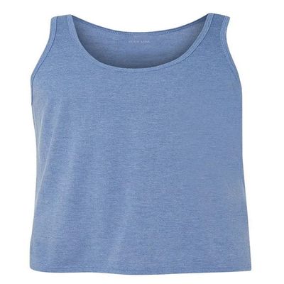 Joe's USA Unisex Basic, Neon & Triblend Jersey Tank Tops-S-Blue Triblend