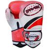 Farabi Sports Boxing Gloves Men and Women Kickboxing Gloves - Muay Thai Gloves 10-oz 12-oz 14-oz 16-oz Red & Purple Boxing Gloves for Punching Bag, MMA, Muay Thai and Training (White/Red, 14-oz) view 2