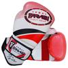 Farabi Sports Boxing Gloves Men and Women Kickboxing Gloves - Muay Thai Gloves 10-oz 12-oz 14-oz 16-oz Red & Purple Boxing Gloves for Punching Bag, MMA, Muay Thai and Training (White/Red, 14-oz) view 3