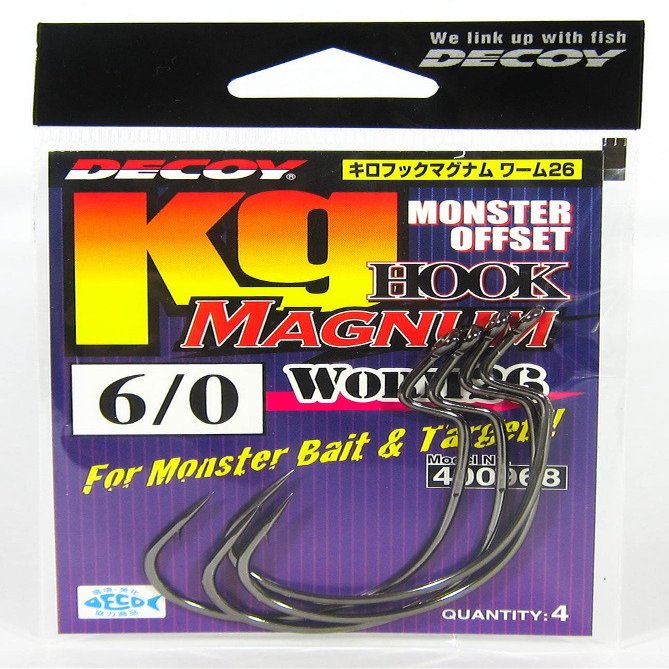 Katsuichi Decoy Worm26 Kilo Hook Magnum #8/0