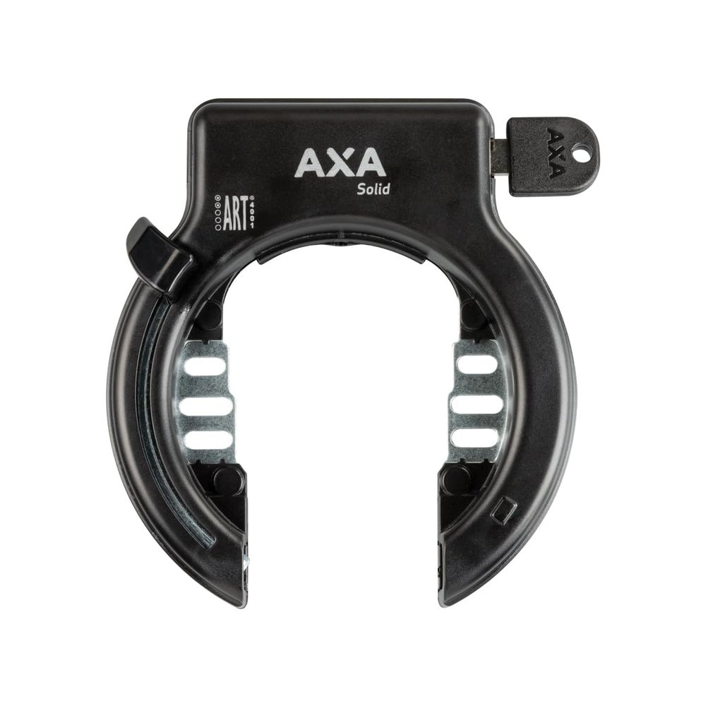 AXA Unisex 1 x Frame Lock, Solid Frame Lock, Black, 12 x 10 cm