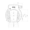 AXA Unisex 1 x Frame Lock, Solid Frame Lock, Black, 12 x 10 cm view 4