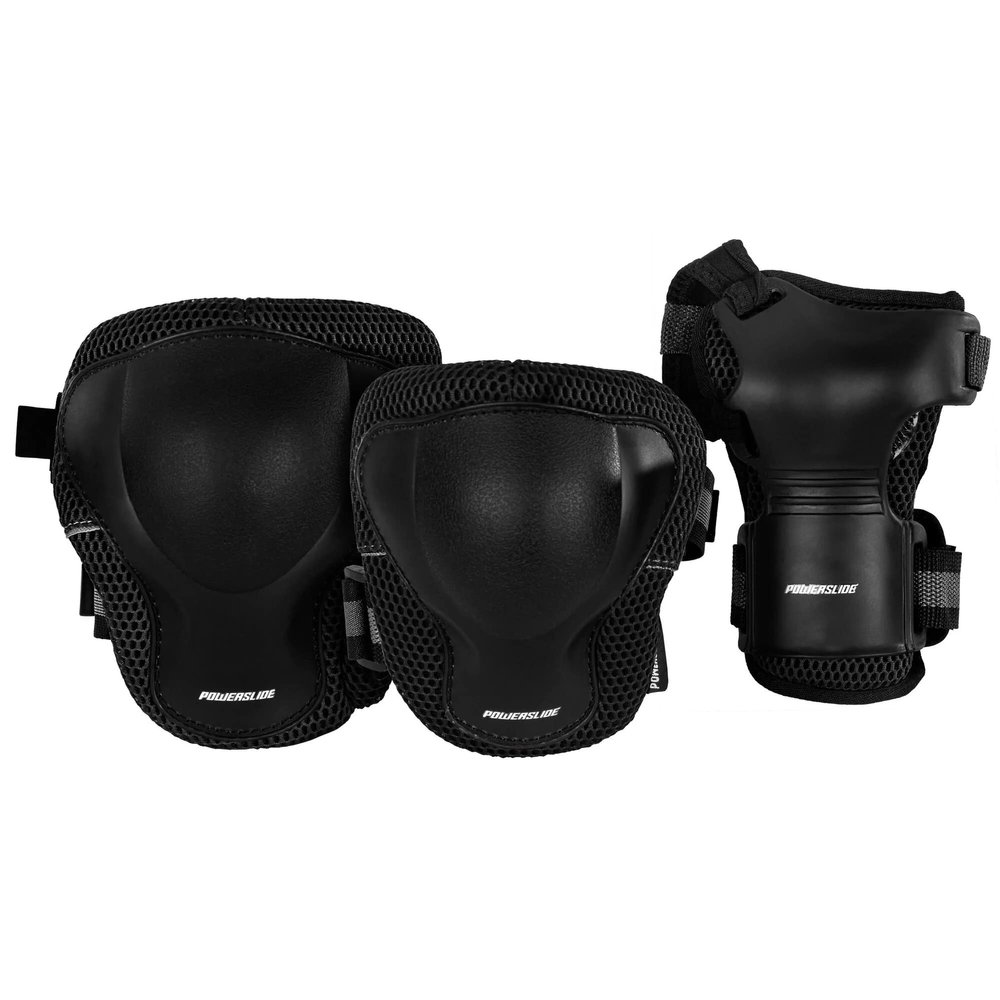 Powerslide protections pour homme pro tri-pack-noir-m, 903196/4