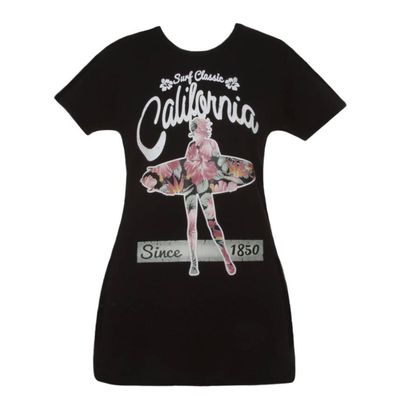 Cali Pride Womens Short-Sleeve T-Shirt - Surfer Girl - Large