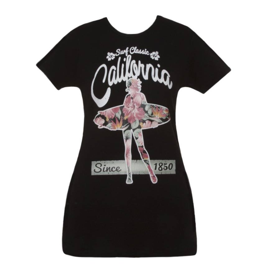 Cali Pride Womens Short-Sleeve T-Shirt - Surfer Girl - Large