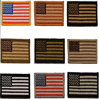 2"x1" Small USA Tactical Patch - Olive Drab