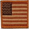 2"x1" Small USA Tactical Patch - Subdued RWB view 1