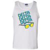 VictoryStore Delta Delta Delta Tank Top- Summer Sunglasses Design (Large) White view 1