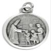 Pack of 5 - Confirmation and Holy Spirit (Dove) Catholic Sacrament Medals, Silver Oxidized Confirmation Class Gift - Made in Italy view 1