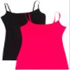 2 Pack Active Basic Women's Basic Cami Tank Top Small Black, H Pink view 1