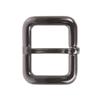1 1/2" (39 mm) Single Prong Rectangular Belt Buckle, Pewter view 1