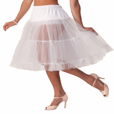 Forum Women's Flirting with The 50's Deluxe Crinoline, White, Standard