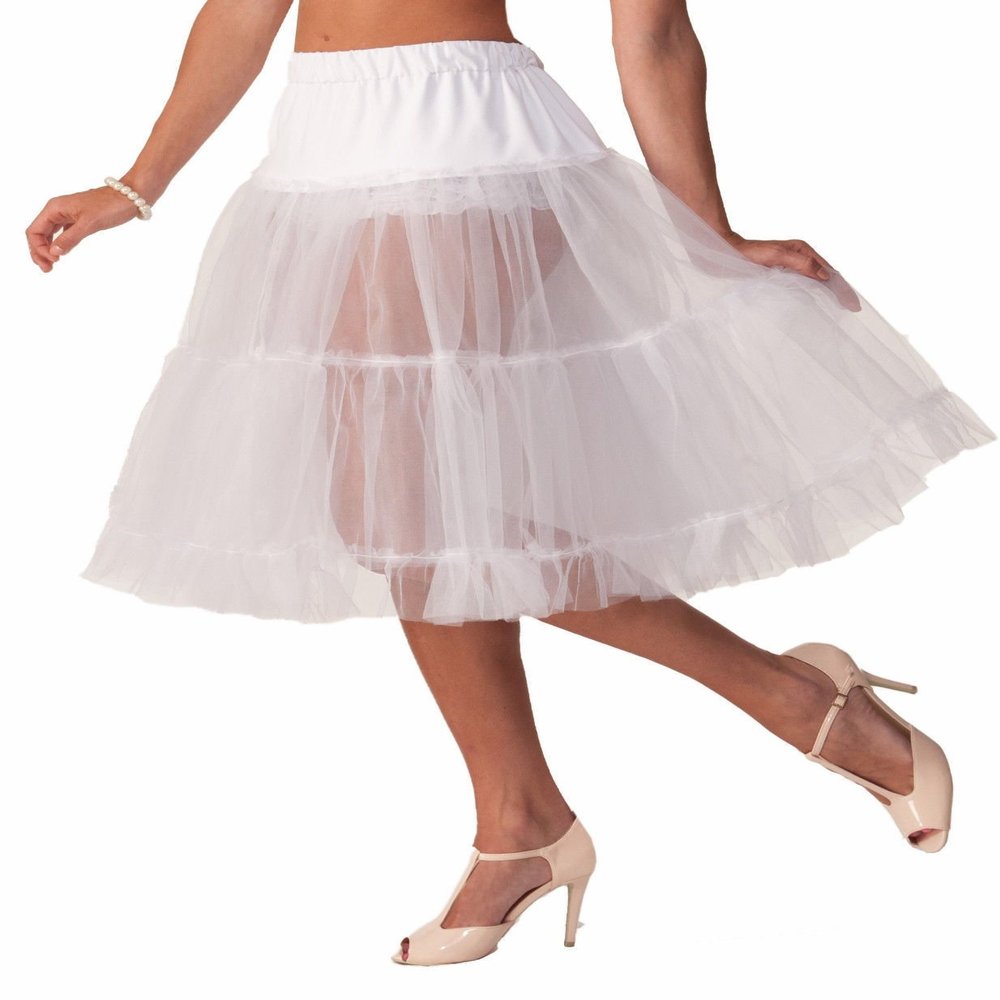 Forum Women's Flirting with The 50's Deluxe Crinoline, White, Standard