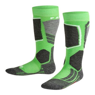 FALKE Unisex Kid's Standard SK2 K KH, Green (Vivid Green 7231), 10-12.5