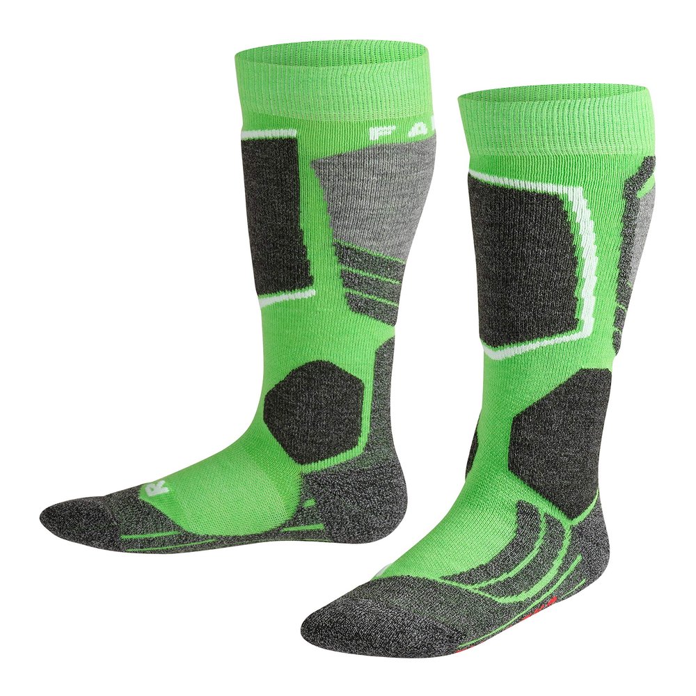 FALKE Unisex Kid's Standard SK2 K KH, Green (Vivid Green 7231), 10-12.5