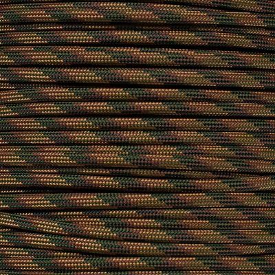 Paracord Planet 550lb Camo Colors Paracord  7 Strand Type III Tactical Parachute Cord for Hiking, Camping, and Fishing