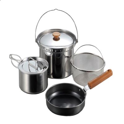Captain Stag UH-4201 Field Chef Cooker Set 4