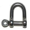 Nautos D Straight Shackle with Screw PIN with Eye - 316 AISI Stainless Steel - Forged (106-12mm - 1/2") view 1