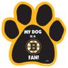 All Star Dogs NHL Boston Bruins Paw-Shaped Magnet, One Size, Black view 1