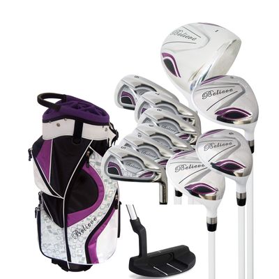 Believe Ladies Complete Golf Set - Purple - Right-Handed (Ladies Petite (-1"))