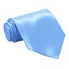Soophen NEW Mens Necktie SOLID Satin Neck Tie Sky Blue view 1