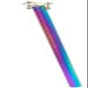FF-R Titanium Seatpost B349 [34.9550mm] Rainbow view 1