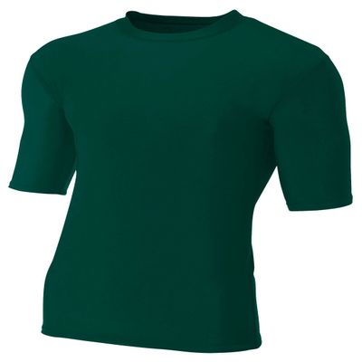 A4 Men's Compression Crew 1/2 Sleeve, Forest, 3X-Large