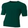 A4 Men's Compression Crew 1/2 Sleeve, Forest, Large view 1