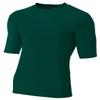A4 Men's Compression Crew 1/2 Sleeve, Forest, Large view 2