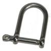 Nautos Forged Large D Shackle with SCRE Eye PIN - Stainless Steel 316 (6mm - 1/4") view 1