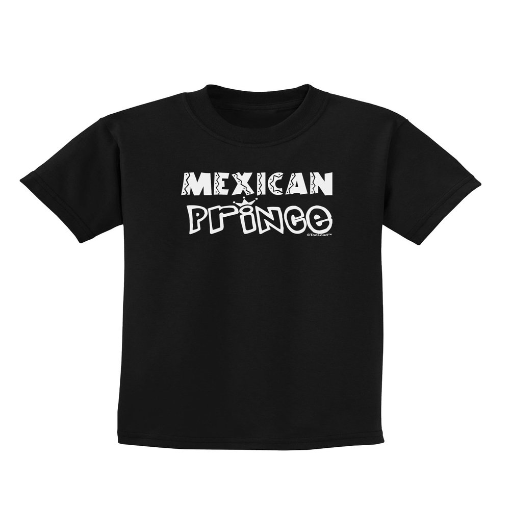 TOOLOUD Mexican Prince - Cinco de Mayo Childrens Dark T-Shirt - Black - Small