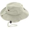 100% Cotton Boonie Fishing Bucket Hat with String,Khaki,S/M view 1
