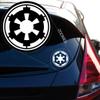 Yoonek Graphics Galactic Empire Emblem Crest Decal Sticker for Car Window, Laptop, Motorcycle, Walls, Mirror and More. # 477 (12", White) view 1